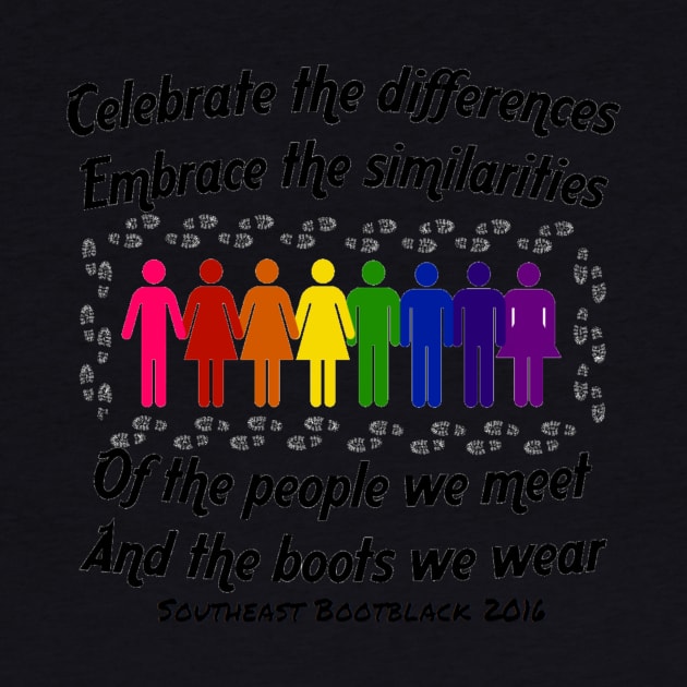 Celebrate the differences - black text by sebb2016